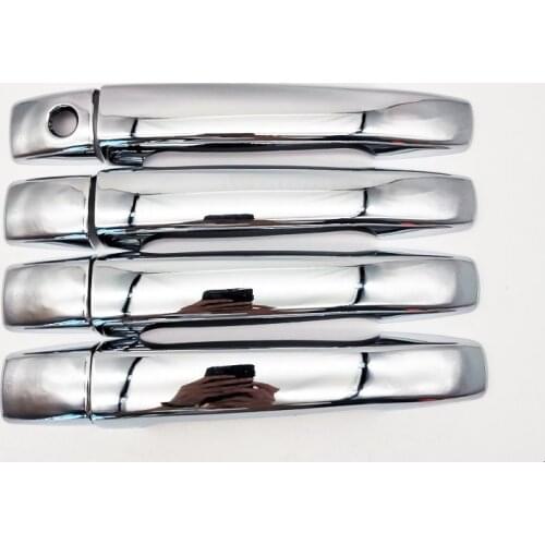 Outer Side Door Handle Cover Trim Caps Chrome ABS For Subaru Forester 2013-2017