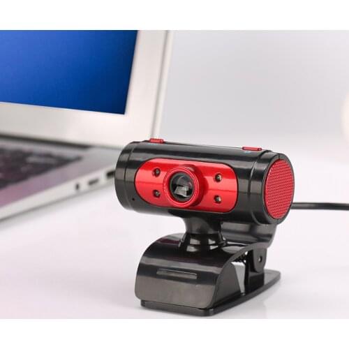 New Arrive 720P PC Webcam Camera Video with Mic 4 LED for Skype Desktops Teaching A7260B HD 720P computer video camera Webcam