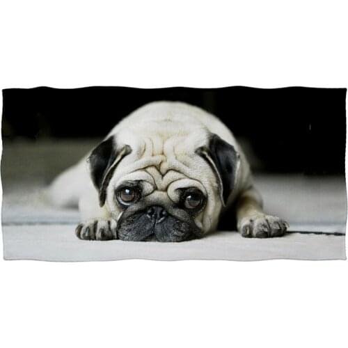 Pressure 3d Mops Dog Cat Beach Towels Soft Large suction-proof shower Bath towel for men Women Funny Adult travel covers