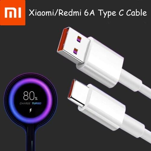 Original Xiaomi Mi 11 10 Pro 5G Poco M3 X3 NFC Redmi Note 10 9 Pro Max K30 K40 Turbo Charger Cable 6A Fast Charging Type C Line