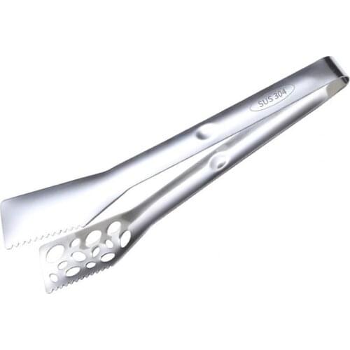 Clamp Hollow-carved Design Frying Steak Aid 304 Stainless Steel Non-slip Kitchen Cooking Tool for Barbecue Kitchen Accessories