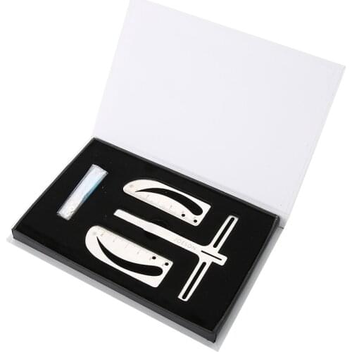 Adjustable Permanent Eyebrow Ruler Eyebrow Measure Balance Extension Ruler Lady Eyebrow Position Measure Tools