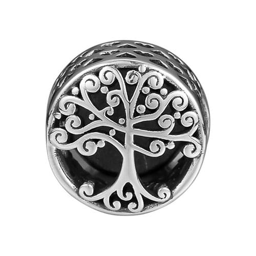 Family Roots Charm Vintage Beads Silver 925 original Fits European Woman Bracelets DIY Beads For Jewelry Making