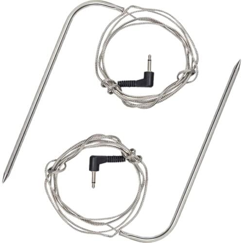 Replacement High-Temperature Meat Probe for Pellet Grills and Pellet Smokers Compatible with Pit Boss Grills, 2Pc Waterproof BBQ