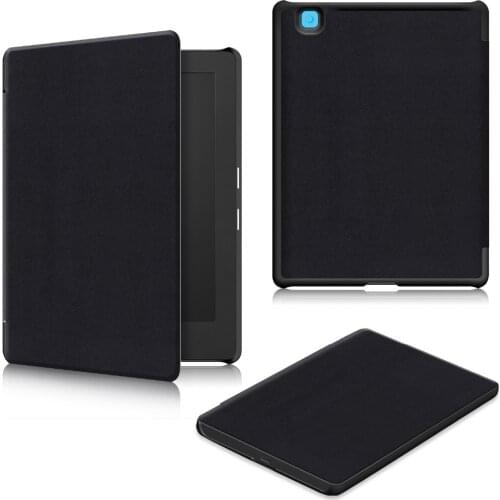Case For Kobo Aura H2O Edition 2 6.8 inch Release 2017 PU Smart Cover Solid Case Funda with Auto Sleep/Wake up Function