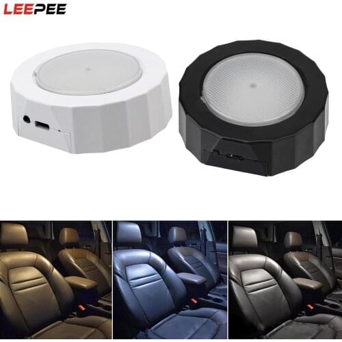 Car Roof Rechargeable Tail box lights Car Accessories USB Reading Light Ceiling Magnet Lamp Touch Type Night Light