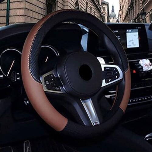 WLMWL Universal car steering wheel cover for Alfa Romeo Giulia Stelvio 2017 car accessories Steering Wheel Hubs