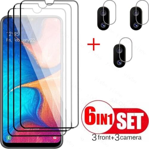 Tempered Glass on For Samsung Galaxy A20 full cover lens flim glass on sansung galax A20 Samsung A20 A 20 Screen Protector glass