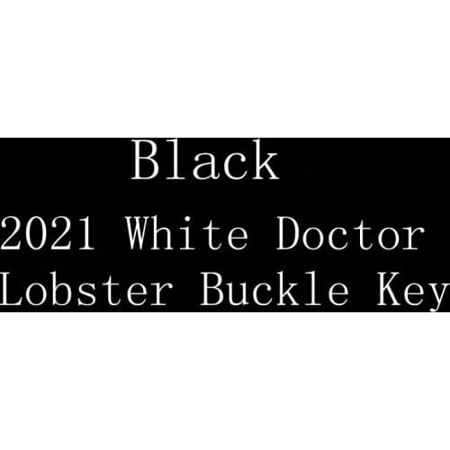 Black 2021 White Doctor Lobster Buckle Key