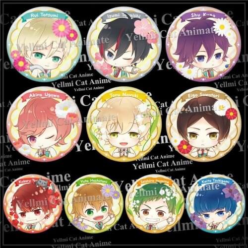 1pc 58mm Badges High School Star Musical Koukou Hoshi Kageki Yuuta Hoshitani School Brooch