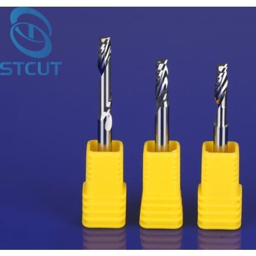1Pc 6mm 8mm 10mm 12mm Single Flute Milling cutters for Aluminum CNC Tools Solid Carbide, one flute aluminum composite panels