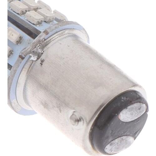 2Pcs Red Light 1157 BAY15D 50 SMD 1206 12V LED Car Tail Stop Brake Lamp Bulb