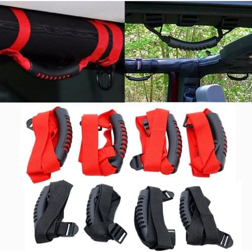 2X Universal Roll Bar Cages Grab Handle Hold For UTV Jeep Wrangler YJ TJ JK JKU