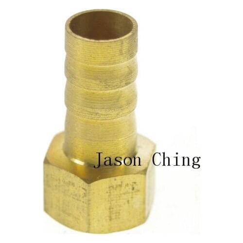 5 peices 1/4" BSPP Connect Female-10mm barbed Hose Brass Pipe Connector Adapter