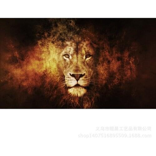 5d DIY Diamond Painting Diamond Mosaic Full Diamond Embroidery Lion Cross Stitch Resin Square/round Diamond Home Decor
