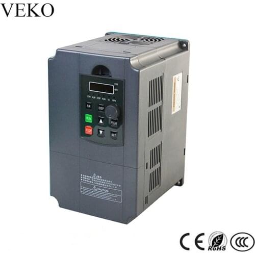 7.5KW/5.5KW 380V AC 3Phase Input 3 Phase Output Frequency Converter VFD Frequency Inverter Motor Speed Controller 50/60Hz