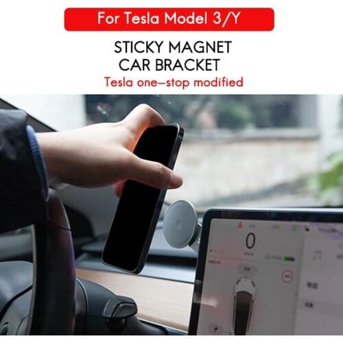 Car Phone Holder Navigation GPS Stand for Tesla Model 3 Y Car Accessoires for iPhoneX iPhone12