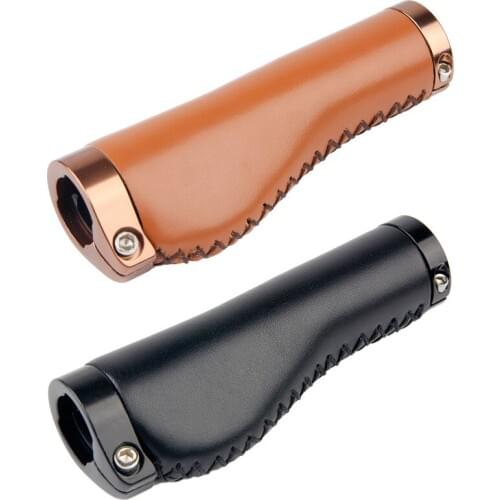 DDWZ Bicycle Handmade PU Leather Bike Lockable Retro Cycling Alloy Bicycle Part Soft Durable Leather Cover