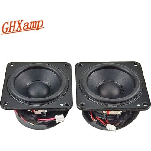 GHXAMP 2.5 Inch Full Range Speaker 8Ohm 10W Dual Magnetic Steel Speaker Full Frequency Repair Audio Driver 60-20KHZ 86DB 2pcs