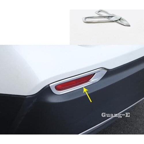 For Nissan Qashqai 2019 2020 Car Body ABS Chrome Trim Back Tail Rear Fog Light Lamp Frame Stick ABS