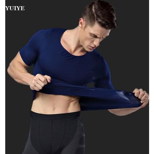 Brand T-shirt Compression Sport Underwear Men High Elastic Gym Fitness Wear Quick Dry bodysuit Running Sportswear Soft Top