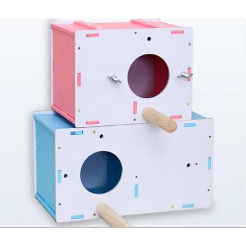 Pet Bird Breeding Box Parakeet Budgie Cockatiel Breeding Box Nest Box Nest Isolation Birdhouse