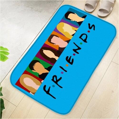 Friends TV Show Rugs living Room Blue Carpets Kitchen Mat FRIEND Door Mat Doormat Entrance Door Floor Rug Bath Mat Entrance Mats