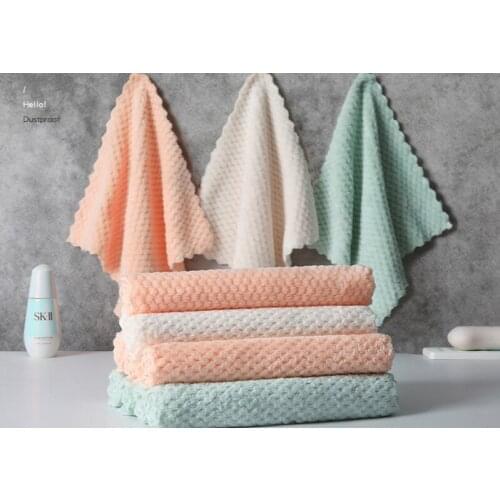 Kitchen Supply Dish Cloth Non-oily Lazy Rags Absorbing Water Non-linting Housework Cleaning Degreasing Dish Towels Scouring Pad