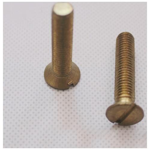 M3 M4 M5 M6 M8 M10 Slotted Brass Countersunk Head Screws Bolts GB68 5-50mm Length Top Quality
