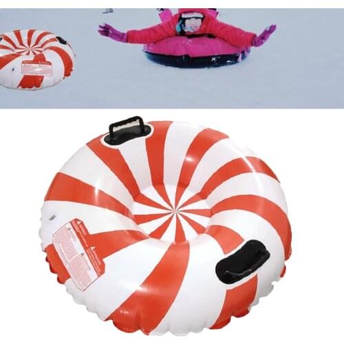 Winter Snow Tube Inflatable Snow Sled Highly Tolerant Abrasion Floated Grass