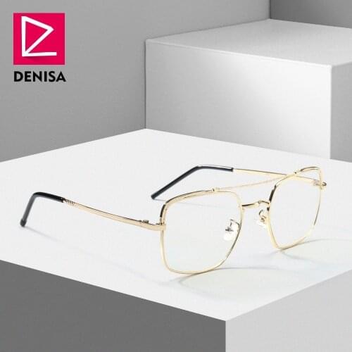 DENISA 2019 Optical Spectacle Frame Clear Lens Square Eyeglasses Frame Women/Men Brand Designer Eyewear Oculos G23041
