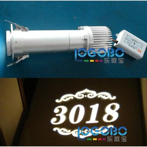 Custom 20W LED Hotel Room Numbers Design Projection Light Electric Advertising Signs Gobo Projector Wholesale and Shopdropping