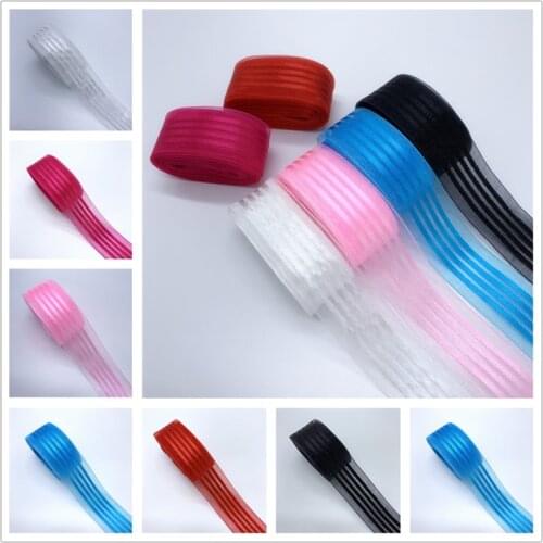 5Yards 25mm Christmas Ribbon Organza Ribbon Bow For Wedding Christmas Decoration Handmade DIY Wrapping Crafts