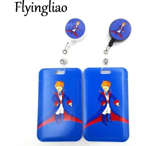 Little prince Card Holder Women Men Business Lanyard Badge Card Case Women Card Cover Student Lanyard ID Name Card Holder Bags
