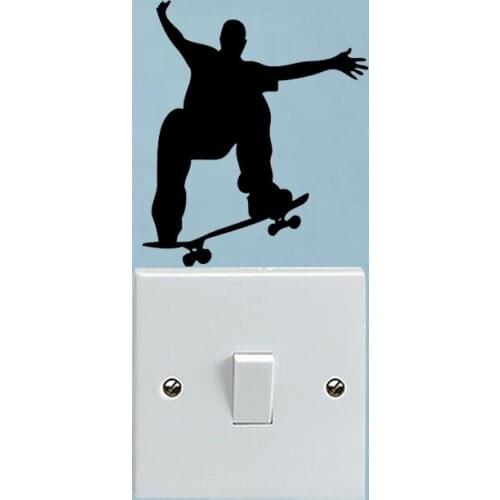 Skateboarder Home Decoration Vinyl Wall Decal Switch Sticker 6SS0099