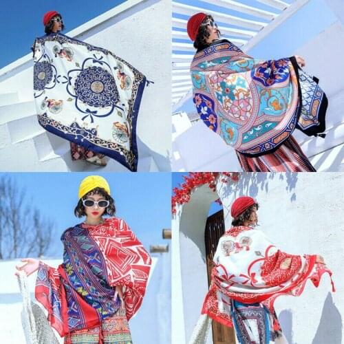 Random Color Sexy Floral Print beach cover up sarong summer bikini cover-ups wrap pareo beach dress Mesh skirts towel