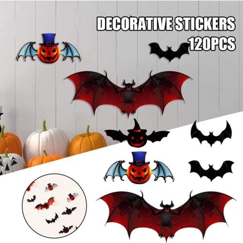 Halloween Party Supplies PVC 3D Realistic Decoration Scary Bats Wall Sticker Outdoor Halloween Decor Party Supplies M56