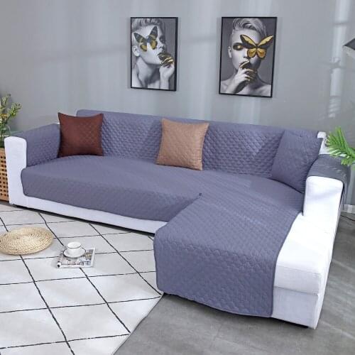 Waterproof Couch Cover For Living Room Solid Colors Modern Universal Pet Sofa Covers Corner Sofa Towel Slipcover Home Textile