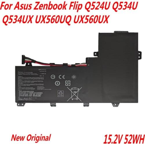 High Quality 15.2V 52Wh C41N1533 0B200-02010300 Laptop Battery For Asus Zenbook Flip Q524U Q534U Q534UX UX560UQ UX560UX