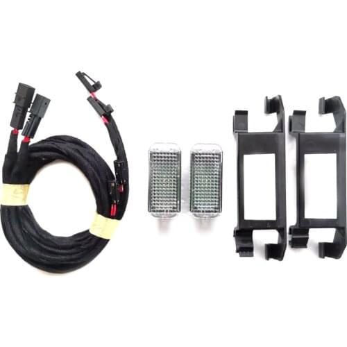 Rear LED Footwell Light Foot Socket Lamp With Bracket For VW SKODA MQB CARS