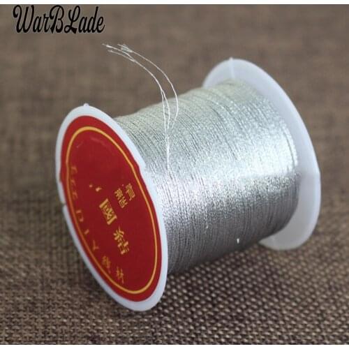 WarBLade 0.2mm 0.4mm 0.6mm 0.8mm 1mm Gold And Silver Nylon Cord Thread String Rope Bead DIY Rope Bead Necklace Bracelet Making