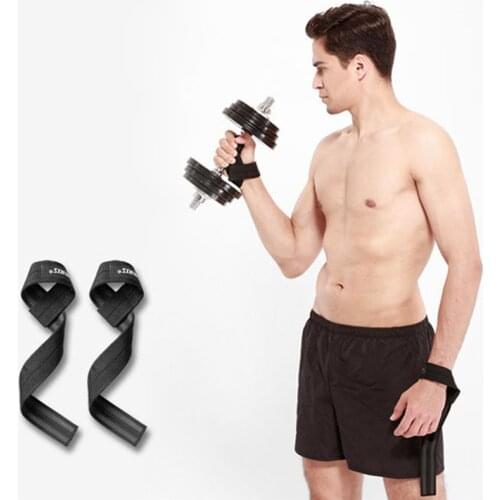 1 Pair Men Weightlifting Hand Belt Anti-slip Sport Fitness Wrist Wraps Straps Gym Support Lifting Grip Belt Sport Bodybuilding