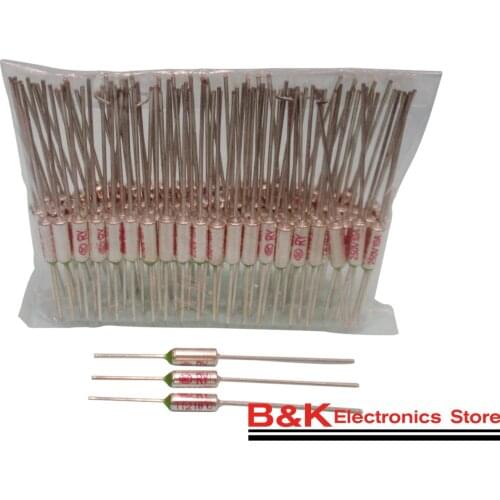 100pcs RY Thermal Fuse 10A 15A 250V Temperature Control Thermostat Switch 73C 133C 142C 157C 172C 185C 192C 216C 240C Degree