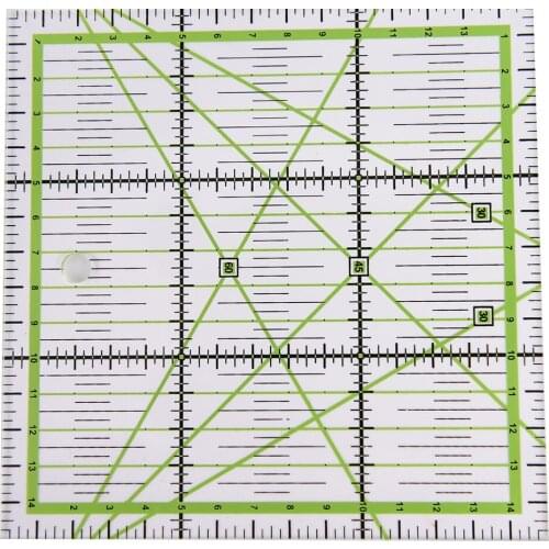 5.91""x5.91""*0.2cm Patchwork Ruler 1pcs High Grade Acrylic Material Transparent Scale School Supplies Arts Craft Sewing