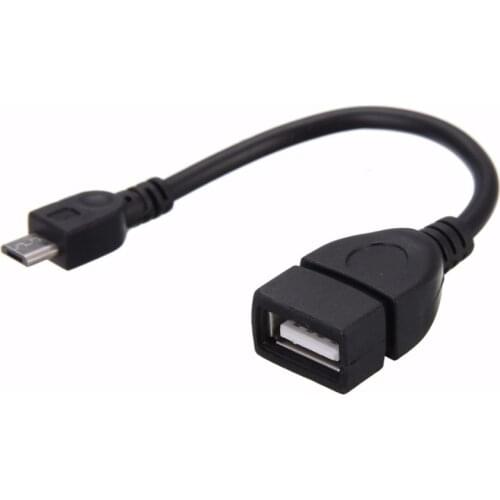 500pcs/lot USB 2.0 A Female to Micro B Male Converter OTG Adapter Cable