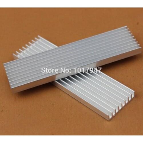 5 Pieces lot 100mm x 28mm x 6mm Aluminum Heatsink Radiator For Chip LED Computer Heat Sink