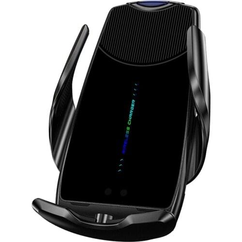 C2S 15W Wireless Car Charger Automatic Clamping Fast Charging Phone Holder Mount Car for iPhone Huawei Samsung Smart Phones