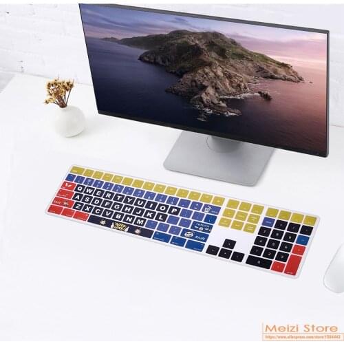 For Apple Magic Keyboard 2019 NEW Magic Keyboard with Numeric Keypad MQ052LL/A A1843 Soft Silicone Skin Keyboard Cover skin