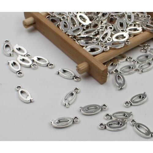 20 pcs Double Side Alphabet(Q)Letter Tag Charm Pendant Initials Jewelry Making