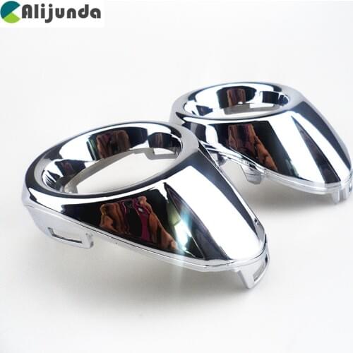 2 Pcs/Set Abs Chrome Car Front Fog Lamp Covers Head Fog Lights Cover for Ford New Focus 3 MK3 2012 - 2015 Accessories